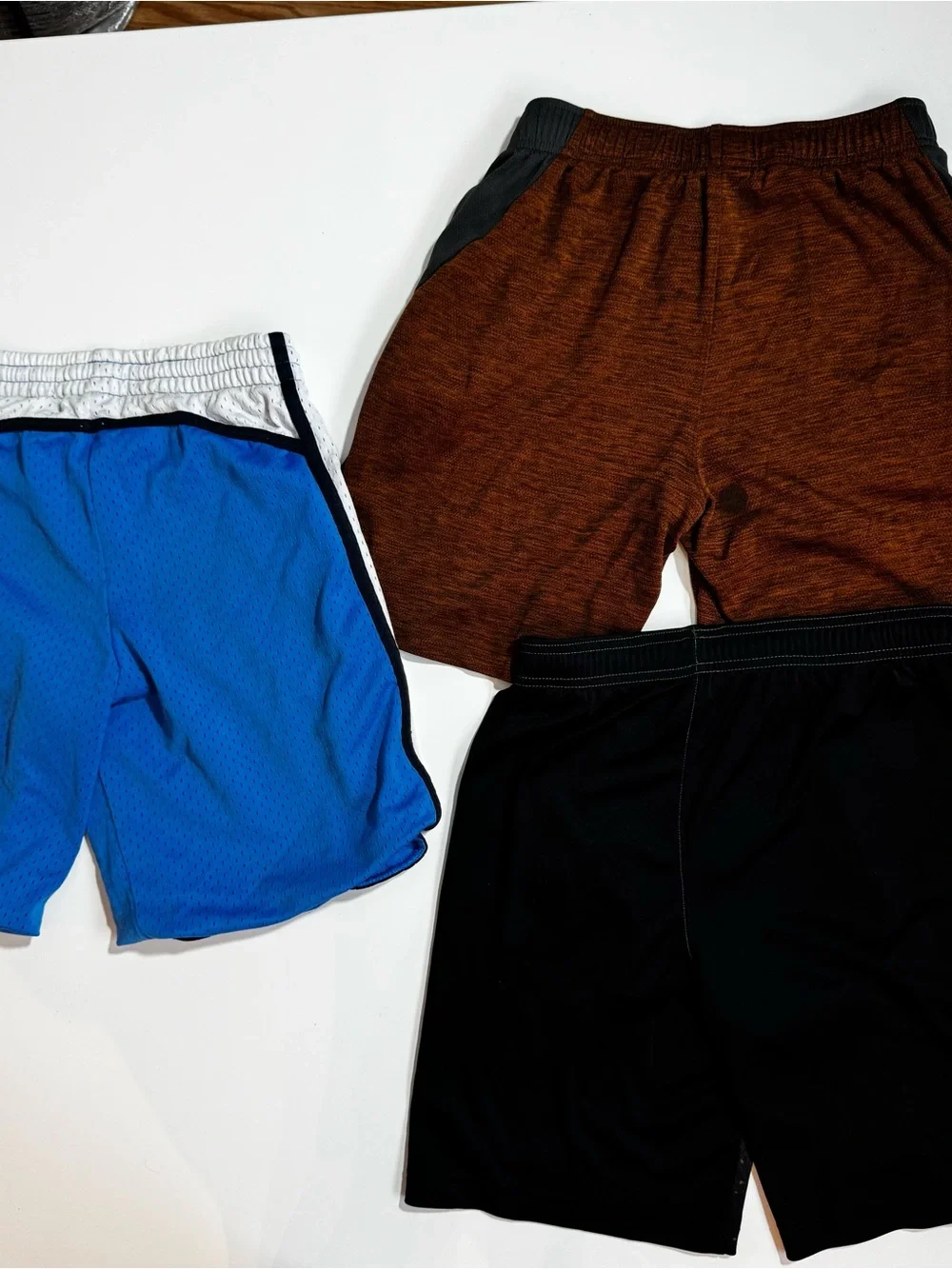 Old Navy Boys Blue Heather Polo & Mixed Shorts Set